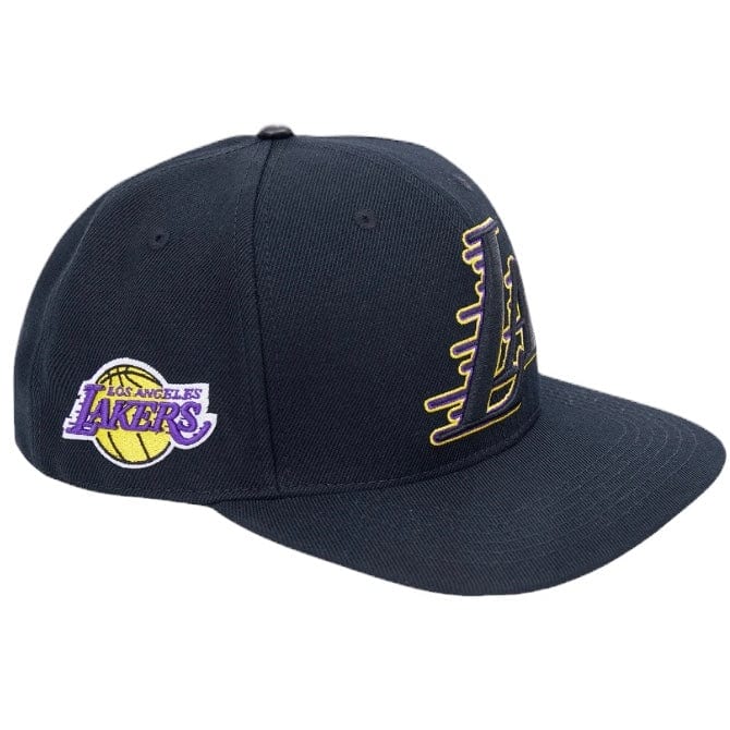 Pro Standard Nba Los Angeles Lakers Classic Logo Snapback Hat (Black)