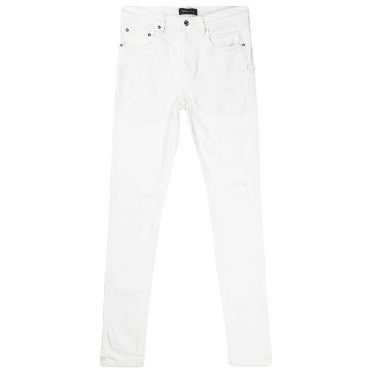 Purple Brand Jacquard Monogram Denim (White) P001-JMWH224