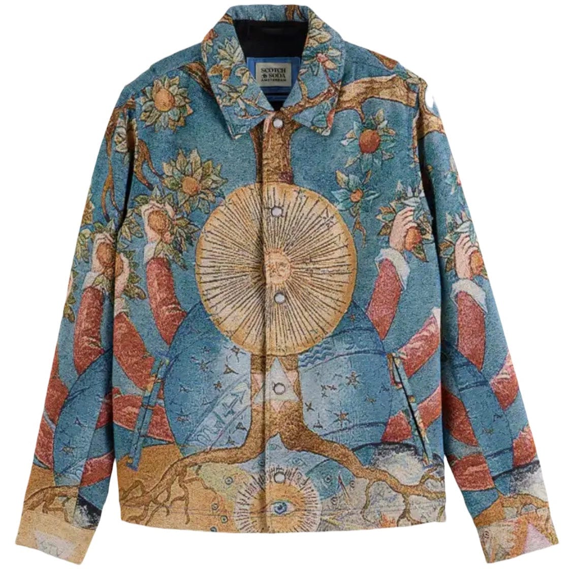 Scotch & Soda Embassy Of The Free Mind Coach Jacket (Embassy Tree) 178328