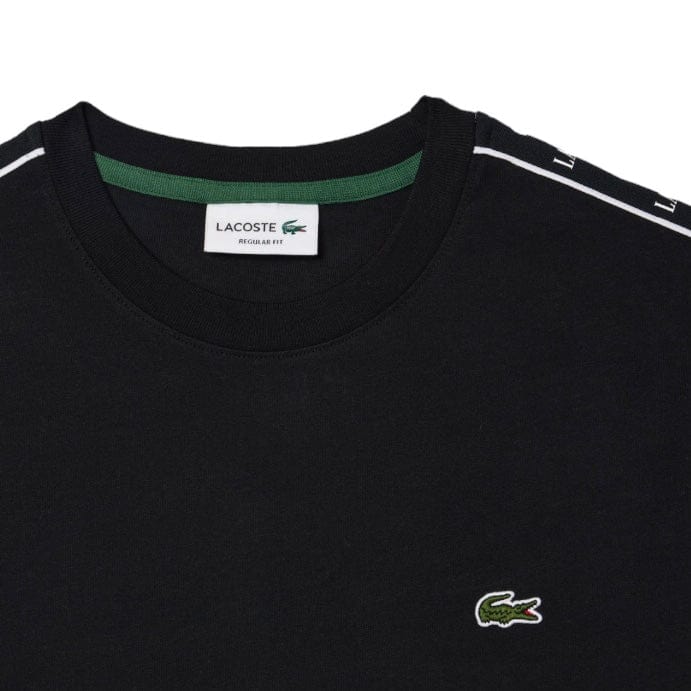 Lacoste Logo Stripe Tee (Black) TH7404-51