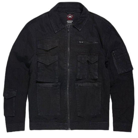 Jordan Craig Legion Denim Trucker Jacket (Vintage Black) JJ1284