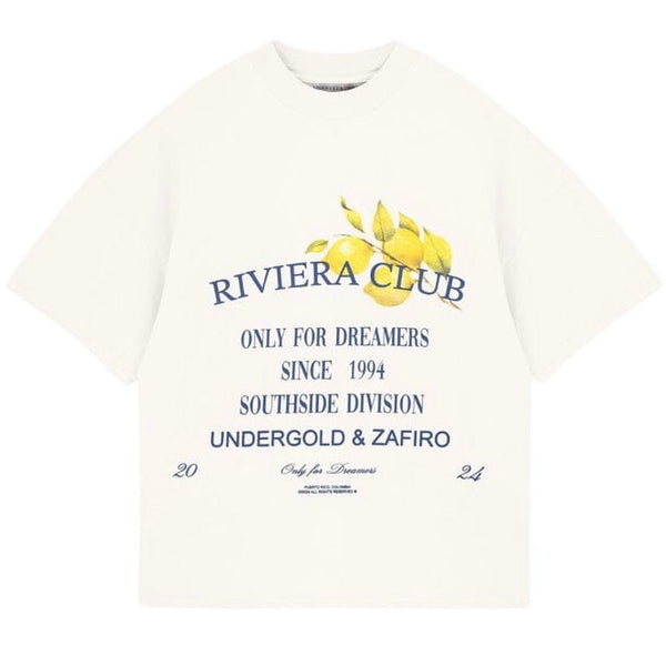 Undergold Riviera Colonial Boxy T Shirt (White)