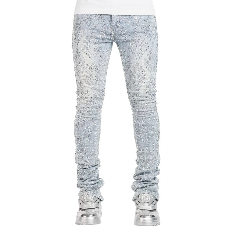 Guapi Aqua Blue Embellished Denim V2 (Aqua Blue)