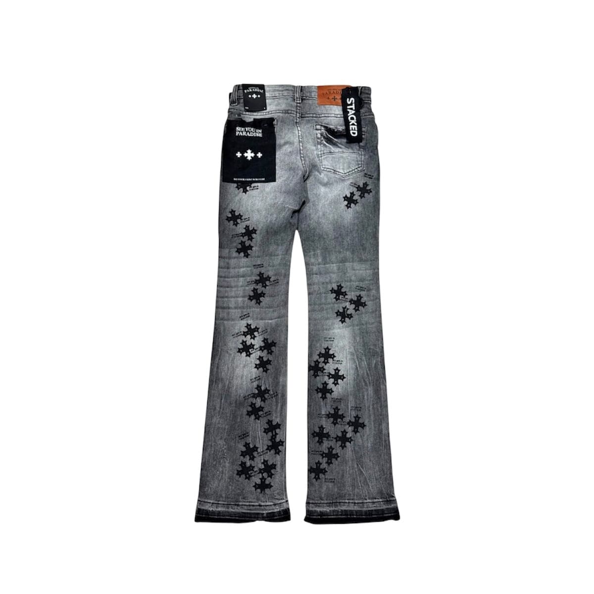 Boys See You In Paradise Stamp Stacked Denim (Smoked Grey) JTF2293B