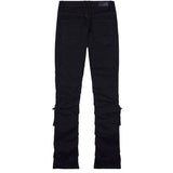 Smoke Rise Stacked Utility Pocket Twill Pants (Jet Black) JP23539