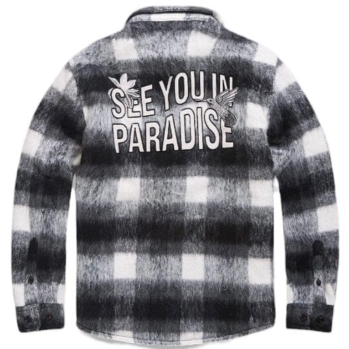 Jordan Craig See You In Paradise Flannel Shacket (Black) 2561