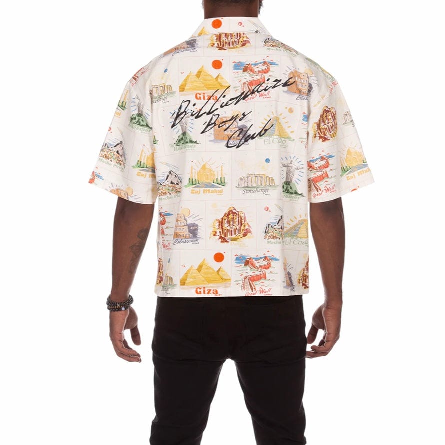 Billionaire Boys Club BB Globetrotter SS Woven Shirt (Gardenia) 841-2601