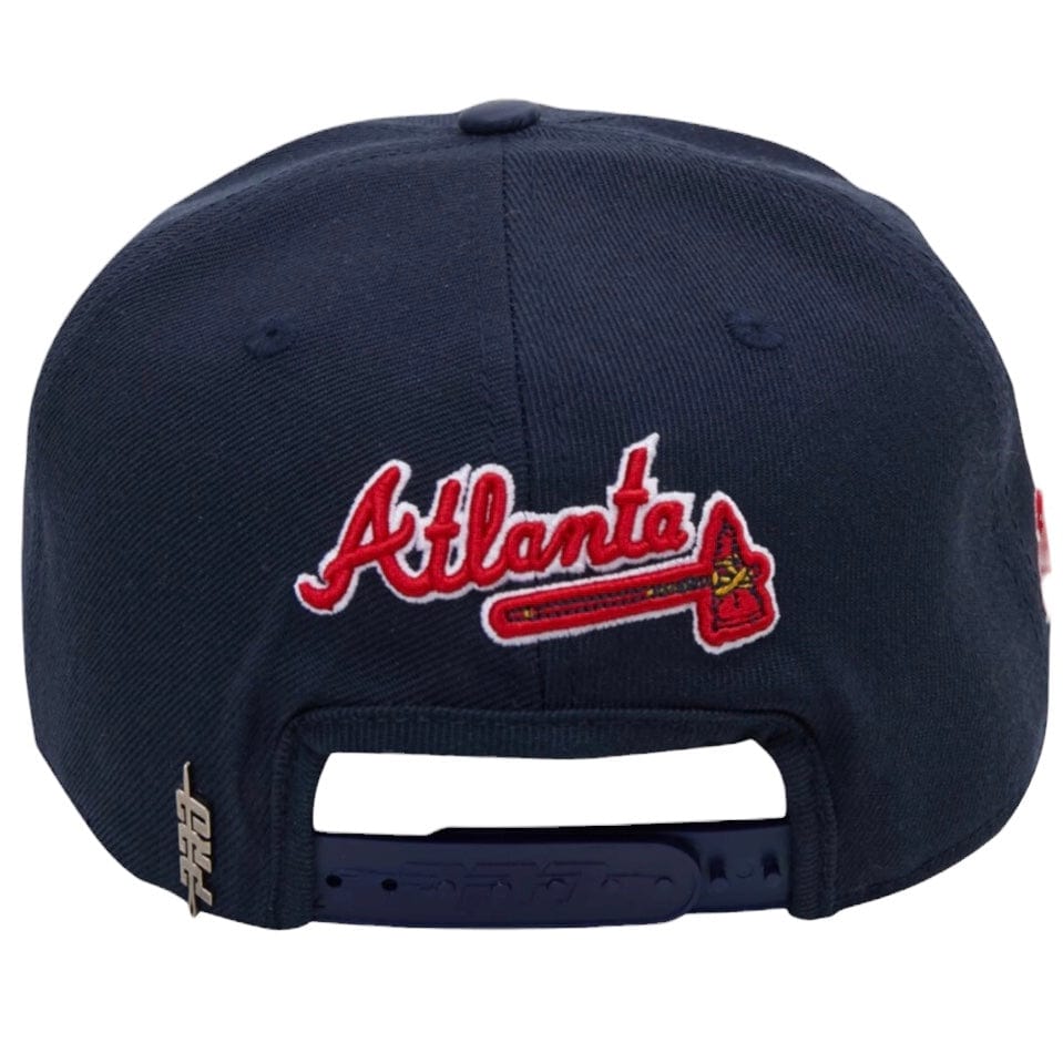 Pro Standard MLB Atlanta Braves Logo Snapback Hat (Midnight Navy)