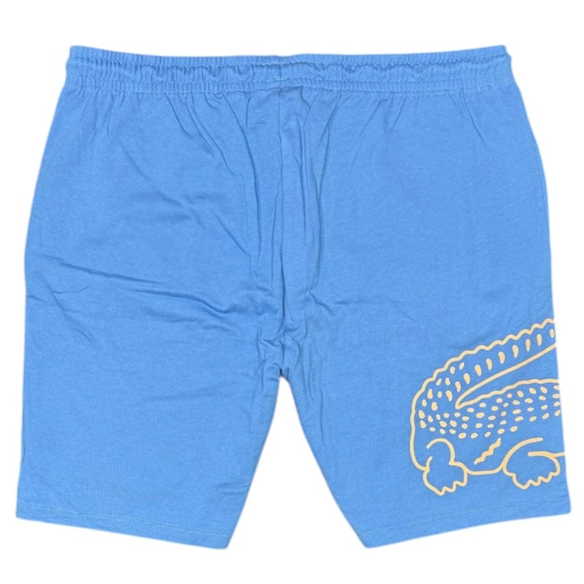 Lacoste Crocodile Print Fleece Short (Blue) GH3842-51