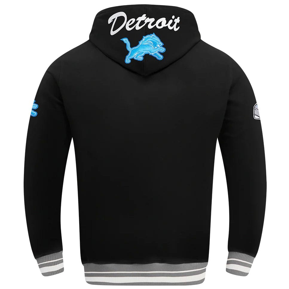 Pro Standard NFL Detroit Lions Team Badge Men's Flc Po Hoodie (Black/Gray)