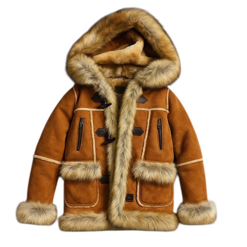 Kids Jordan Craig Shearling Coat (Cognac) 91393K