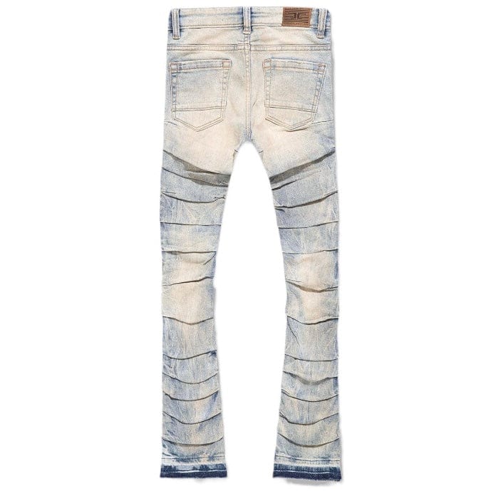 Kids Jordan Craig Stacked Ripple Effect Denim (Antique) JTF1157K