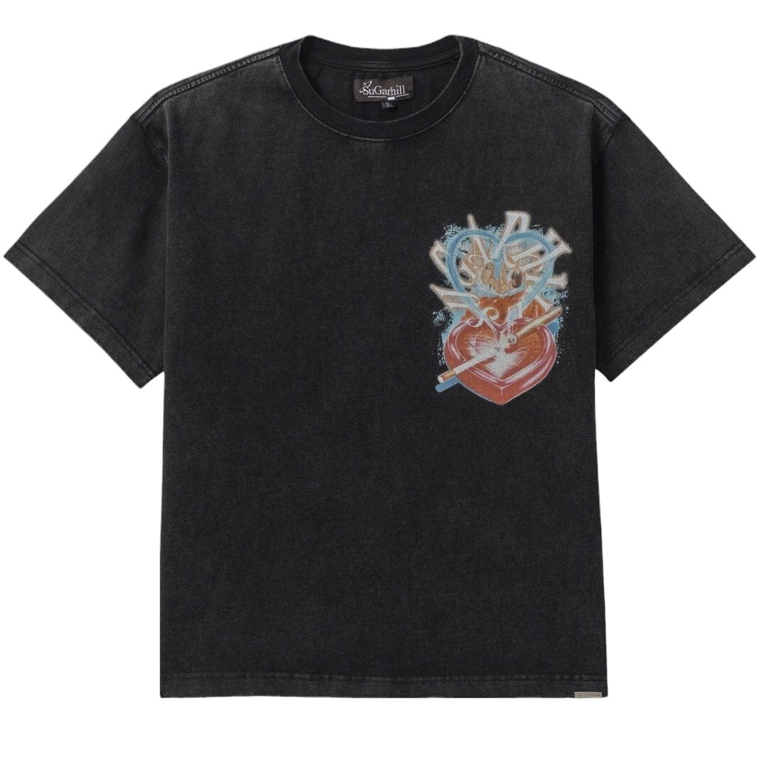 Sugar Hill  "Fallen" T Shirt Black Vintage SH25-SPR1-56