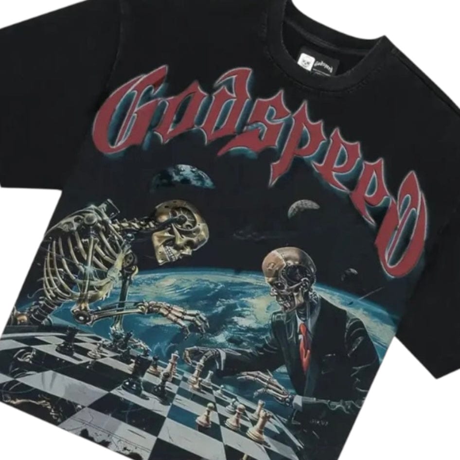 Godspeed Checkmate Tee (Grey wash)