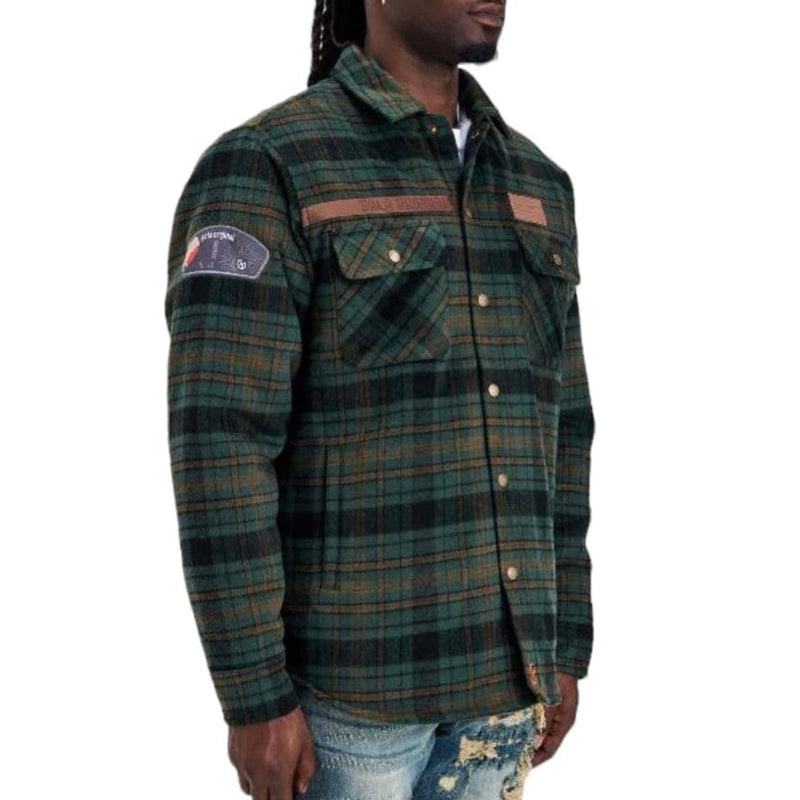 Gala Original Dazed Flannel Jacket (Army) G-H-23-014