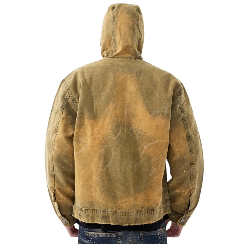 See You In Paradise Ashes to Ashes Hooded Work Jacket (Wheat) 91670