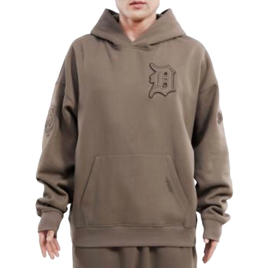 Pro Standard Detroit Tigers Neutral Flc Po Hoodie (Dark Taupe) LDT537628