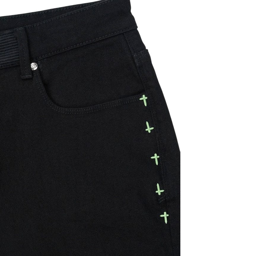 Rta Clayton Skinny Jean (Black Multi Cross) MDGDD1148-J1182BKMCR