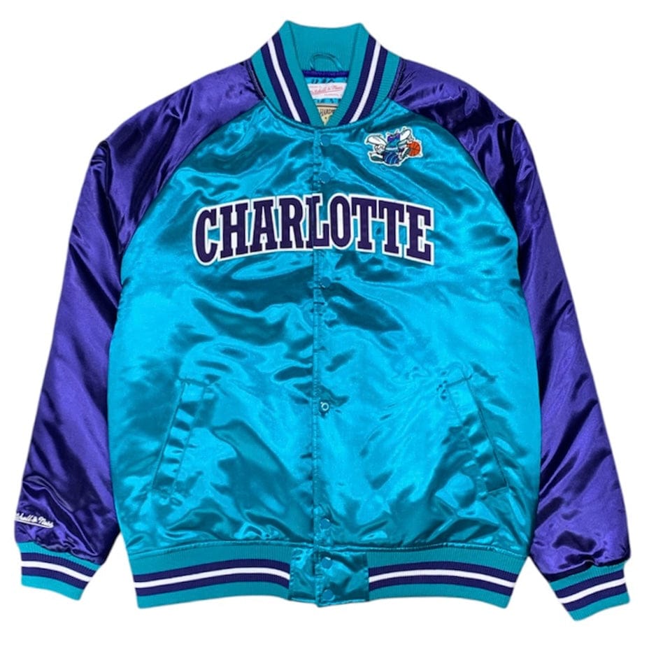 Mitchell & Ness Charlotte Hornets Jacket - STJKAJ19010-CHOHRBL