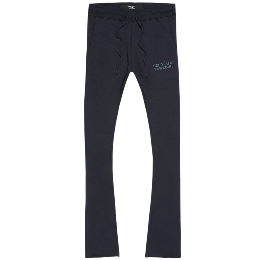 See You In Paradise Tonal Stacked Sweatpants (Navy) 8899L