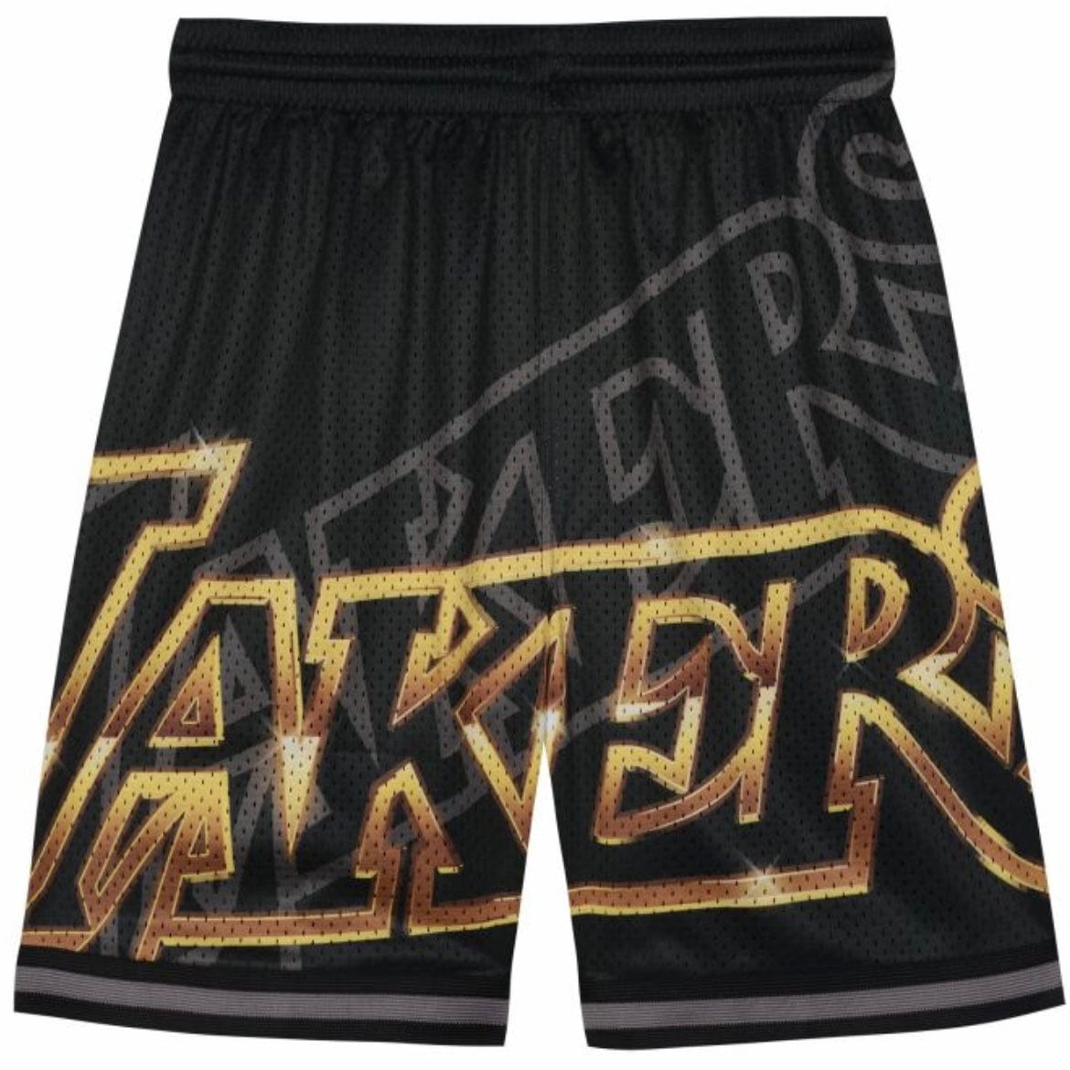 Youth Mitchell & Ness Big Face 4.0 Los Angeles Lakers Shorts (Black)