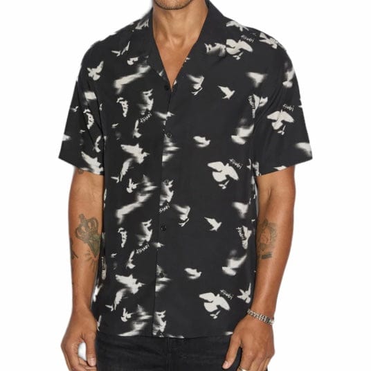 Ksubi Flight Resort Short Sleeve Shirt (Black) MPF24SH004