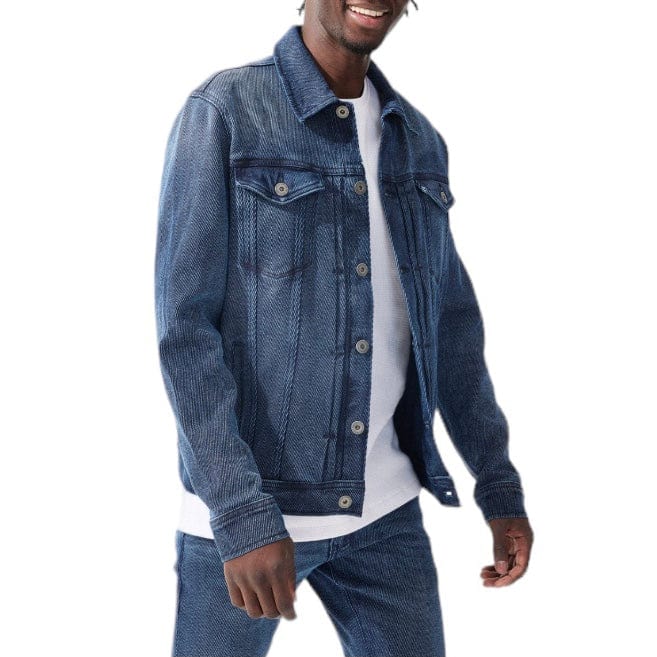 Jordan Craig Cavalry Denim Trucker Jacket (Imperial Blue) JJ359