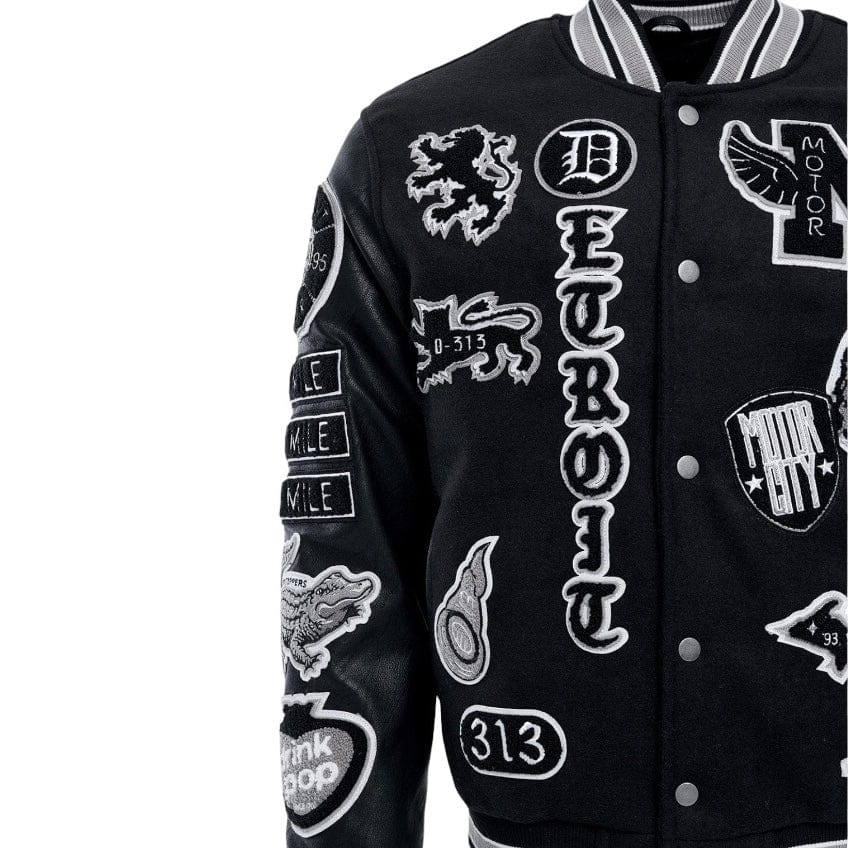 Jordan Craig Motown Varsity Jacket (Black Shadow) 91651