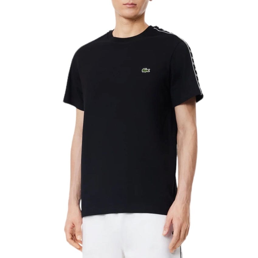 Lacoste Logo Stripe Tee (Black) TH7404-51