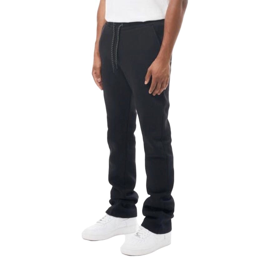 M. Society Stacked Fleece Sweatpants (Black) MS-23708