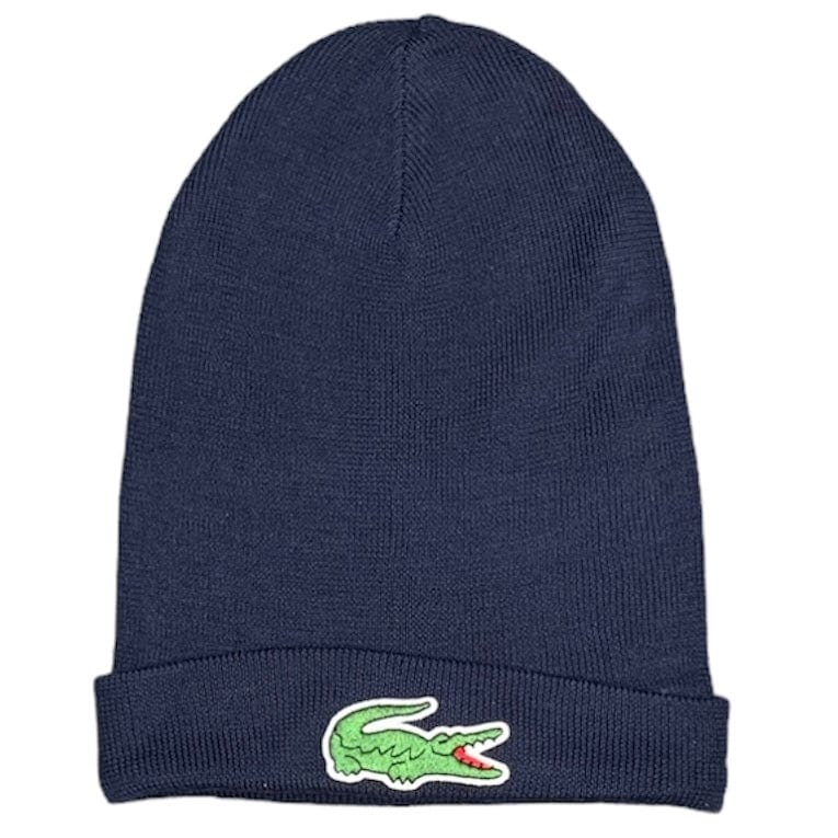 Lacoste Croc Beanie (Navy Blue)