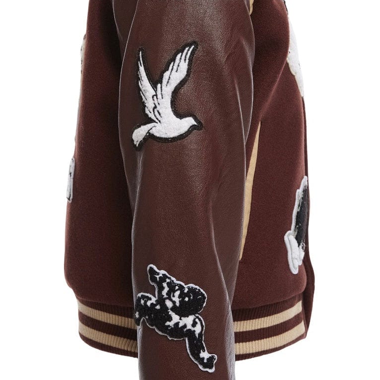 Boys Jordan Craig Fallen Angels Varsity Jacket (Chocolate) 91647B