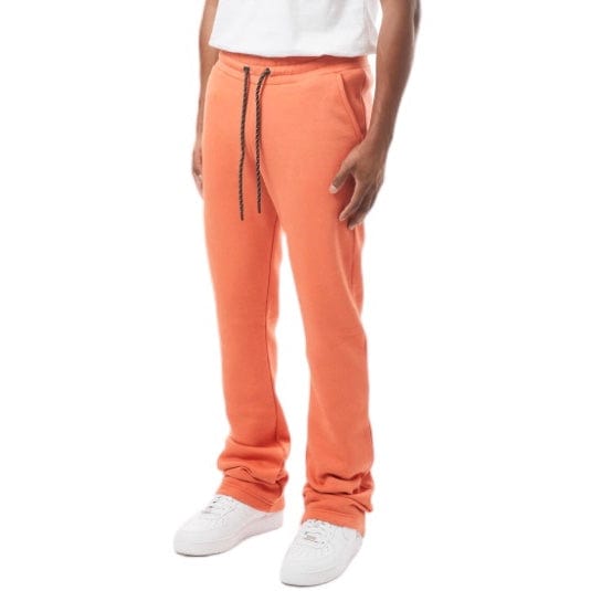 M. Society Stacked Fleece Sweatpants (Burnt Sienna) MS-23708