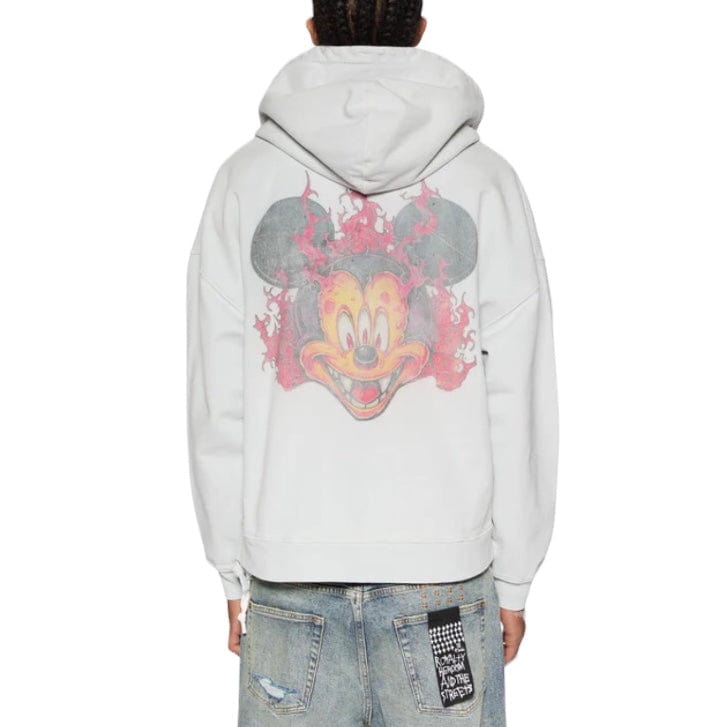 Ksubi Fuego Ekcess Zip Thru Hoodie (Painted White) MPS25FL007