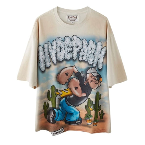 Hyde Park Puffing Spinach Tee (Cream)