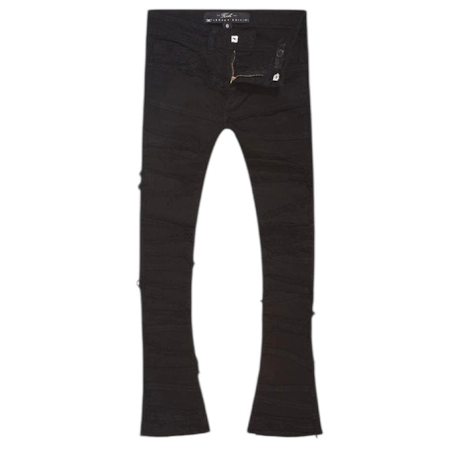 Boys Jordan Craig Stacked Elm Street Denim (Jet Black) JTF1150AB
