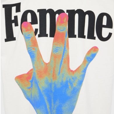 Homme Femme Twisted Fingers Tee (Cream) ATONCE2317-2