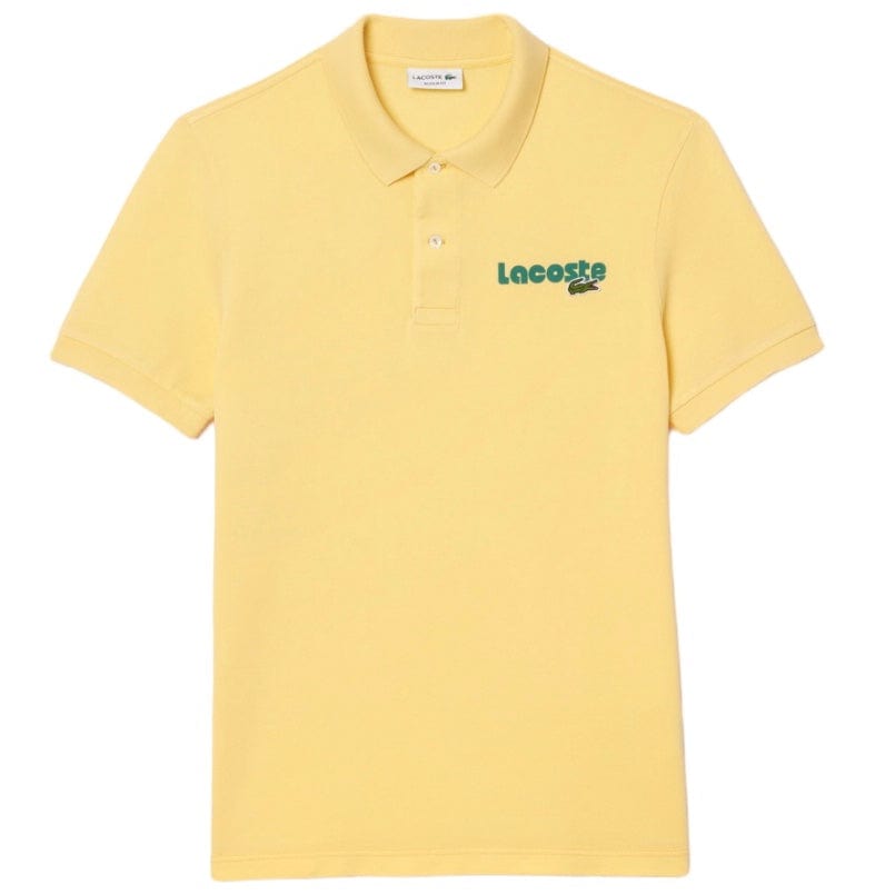 Lacoste Washed Effect Cotton Pique Polo (Cornsilk Yellow) PH7426-51