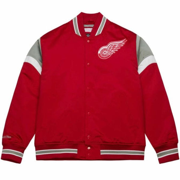 Mitchell & Ness NHL Detroit Red Wings Heavyweight Satin Jacket (Scarlet)