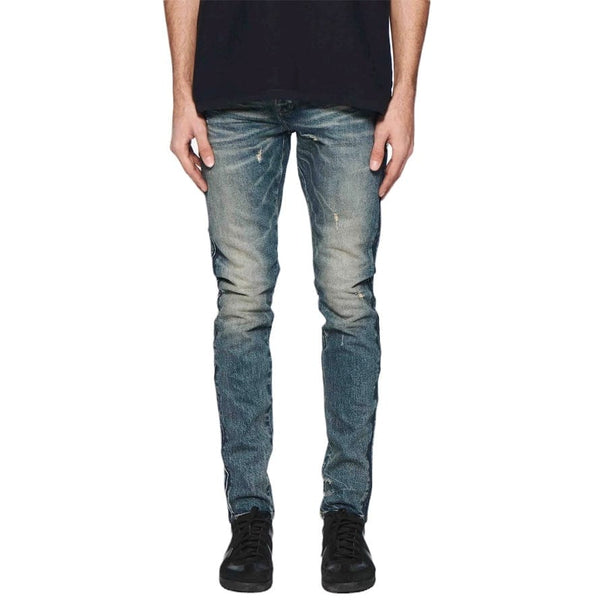 Purple Brand Skinny Shadow Seam Coated Denim (Dark Indigo) P001-STKD424