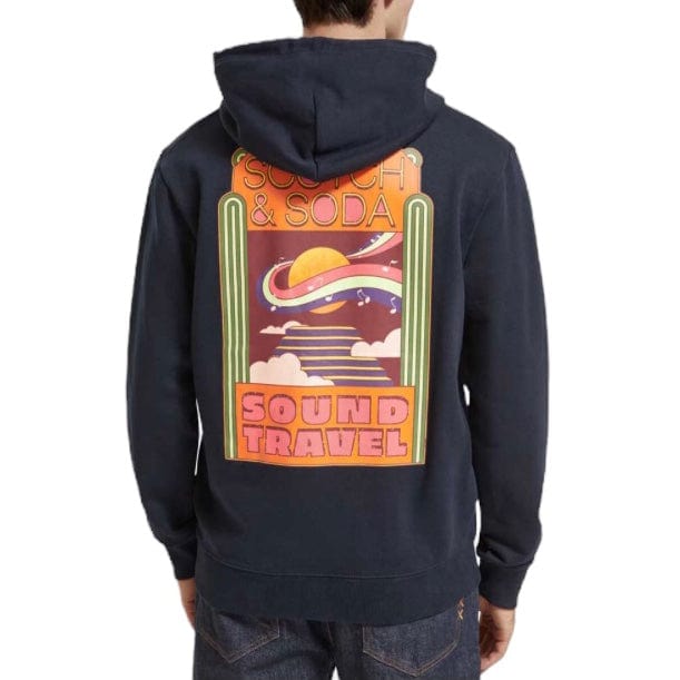 Scotch & Soda Regular Fit Artwork Hoodie (Night) 175378