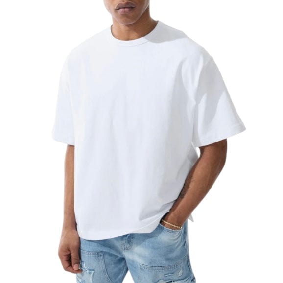 Jordan Craig Heavyweight Cropped Boxy T Shirt (White) 9205A