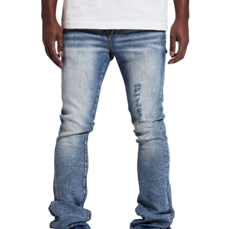 Crysp Arch Flare Denim Jean (Acid Wash) CRYSUM25-109