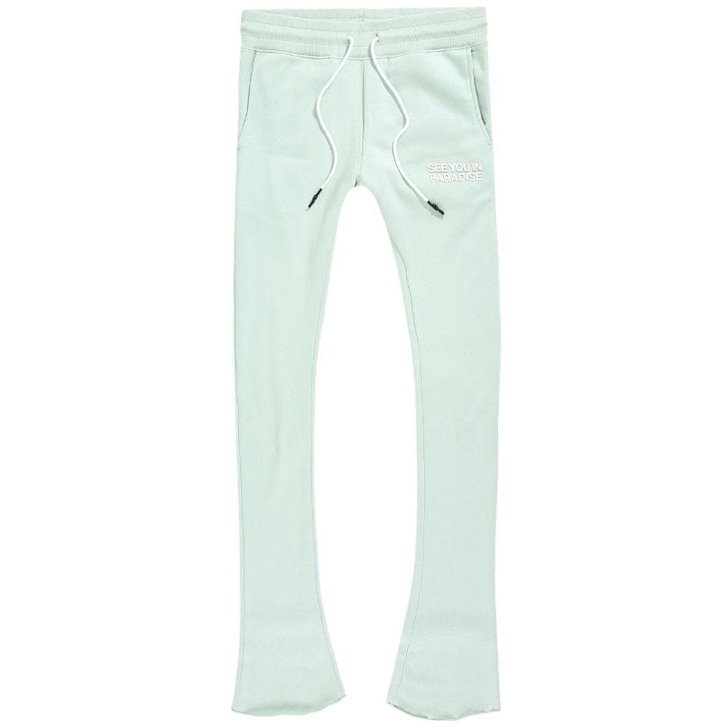 See You In Paradise Stacked Sweatpants (Mint)
