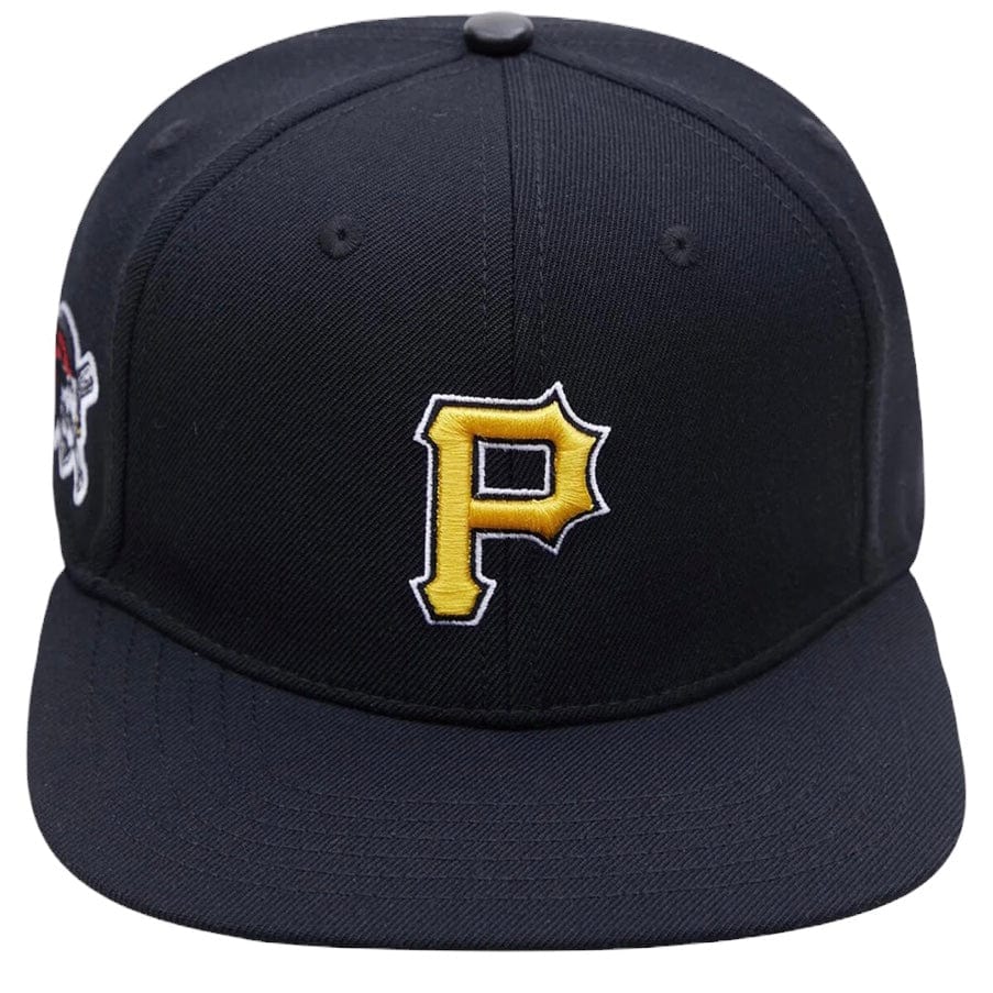 Pro Standard Pittsburgh Pirates Logo Snapback Hat (Black)