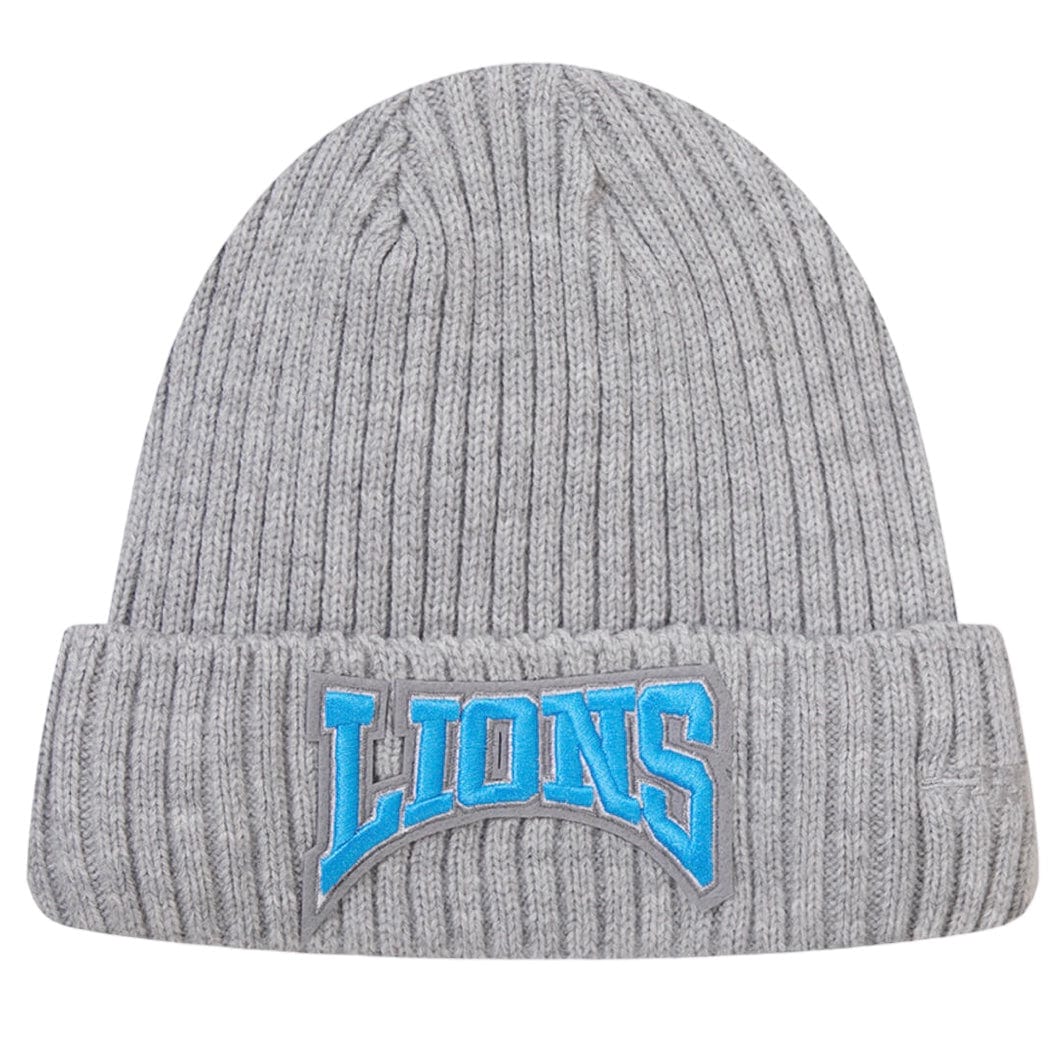 Pro Standard Detroit Lions Crest Emblem Beanie (Gray)