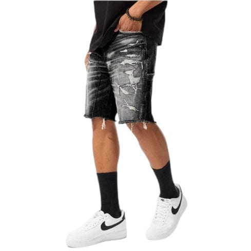 Jordan Craig Retro Landman Denim Shorts (Industrial Black) J3213S