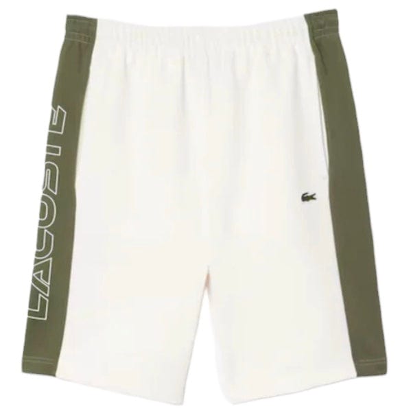 Lacoste Colorblock Fleece Short (White/Khaki Green) GH1434-51