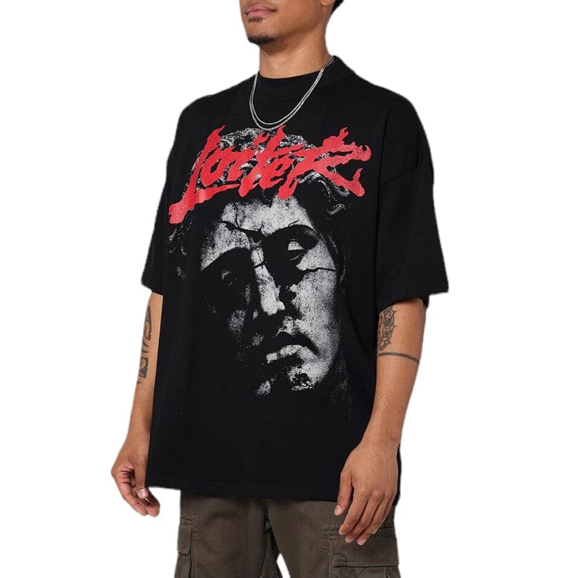 Loiter Search & Destroy Oversized Tee (Black)