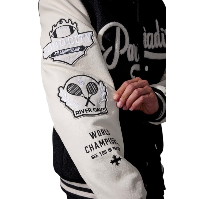 See You In Paradise Team Varsity Jacket (Black) 91700
